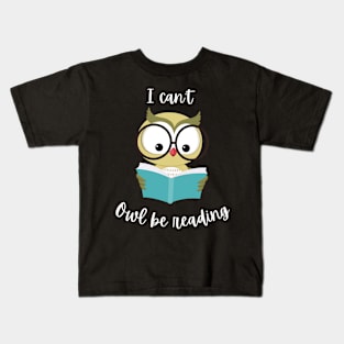 Owl Be Reading Kids T-Shirt